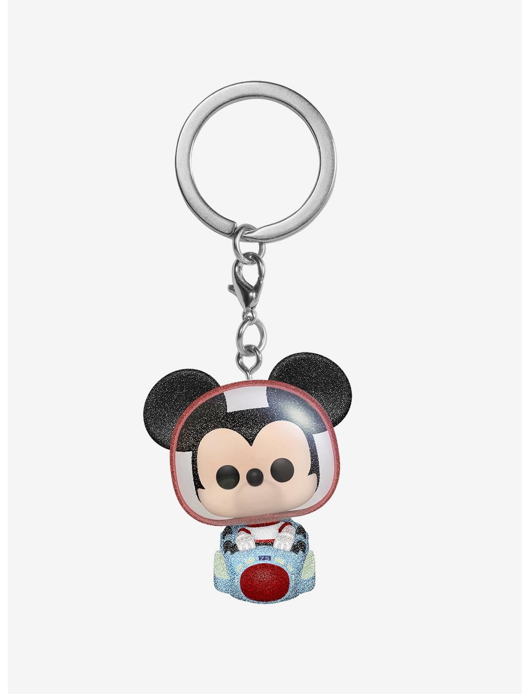 Funko Pocket Pop! Walt Disney World 50th Anniversary Mickey Mouse at the Space Mountain Attraction Diamond Collection Vinyl Keychain - BoxLunch Exclusive, , hi-res