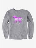 iCreate Horse Pink Purple Paint Sweatshirt, , hi-res
