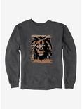 iCreate Lion Brown Fashion Stripes Sweatshirt, , hi-res