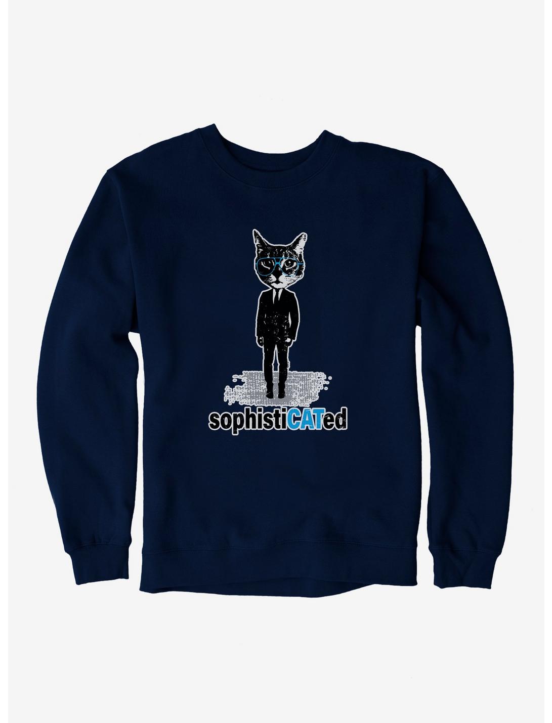 iCreate Sophiticated Cat Suit Sweatshirt, , hi-res