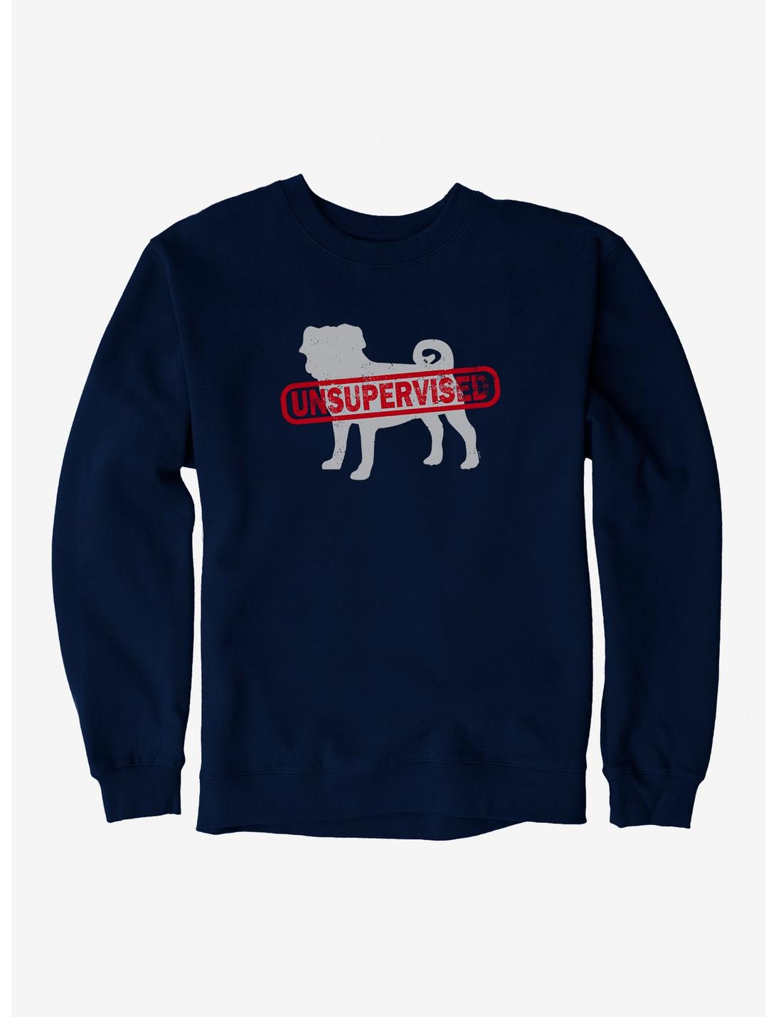 iCreate Unsupervised Pug Sweatshirt, , hi-res