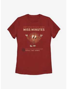 Marvel Loki Don't Forget To Check In Miss Minutes Womens T-Shirt, , hi-res
