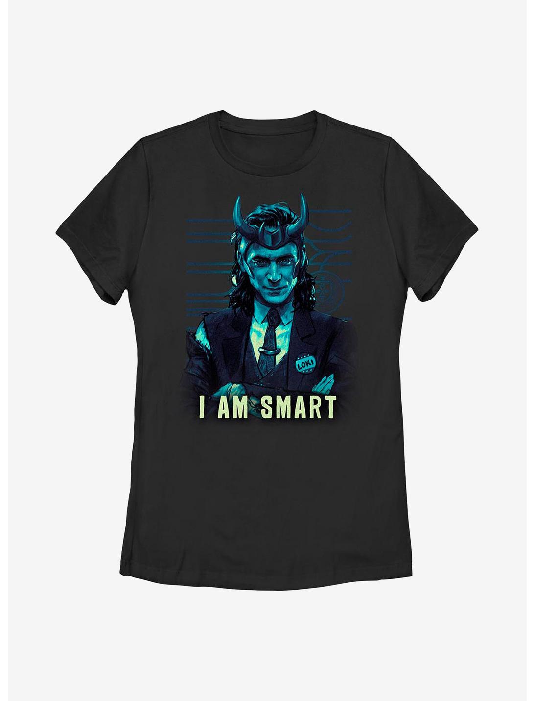 Marvel Loki I Am Smart Womens T-Shirt, BLACK, hi-res