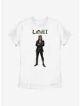 Marvel Loki Vote For Loki Pose Womens T-Shirt, WHITE, hi-res