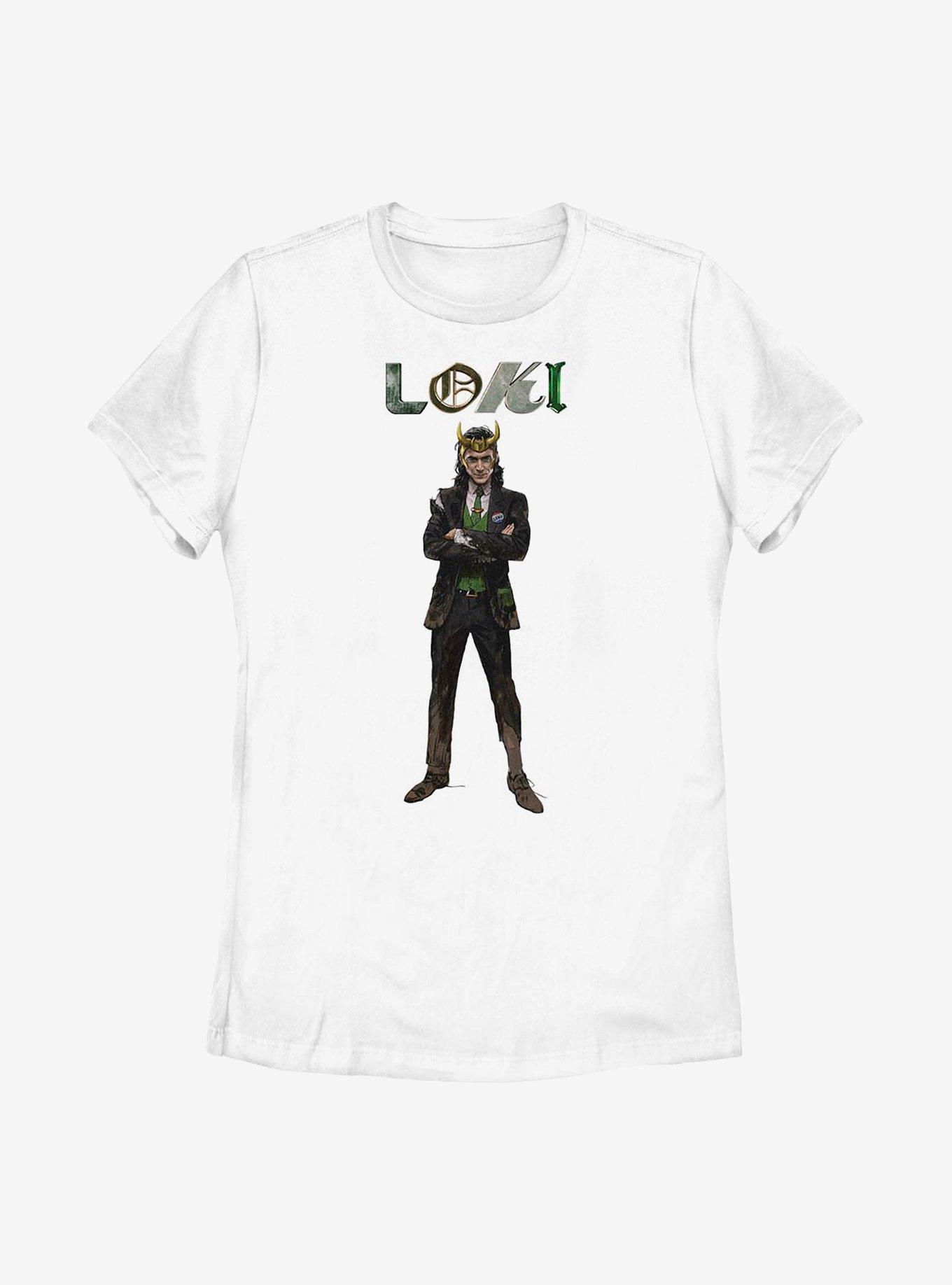 Marvel Loki Vote For Loki Pose Womens T-Shirt, , hi-res
