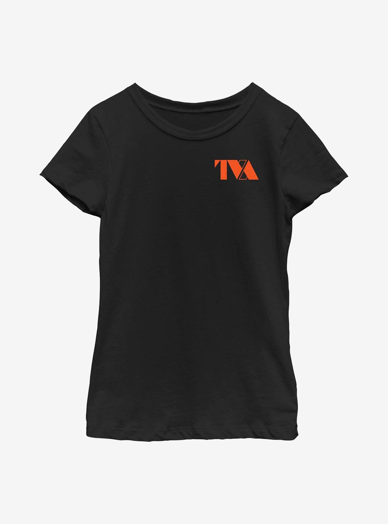 Marvel Loki TVA Logo Youth Girls T-Shirt, BLACK, hi-res
