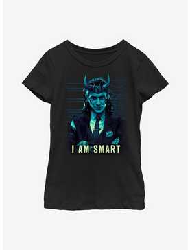 Marvel Loki I Am Smart Youth Girls T-Shirt, , hi-res
