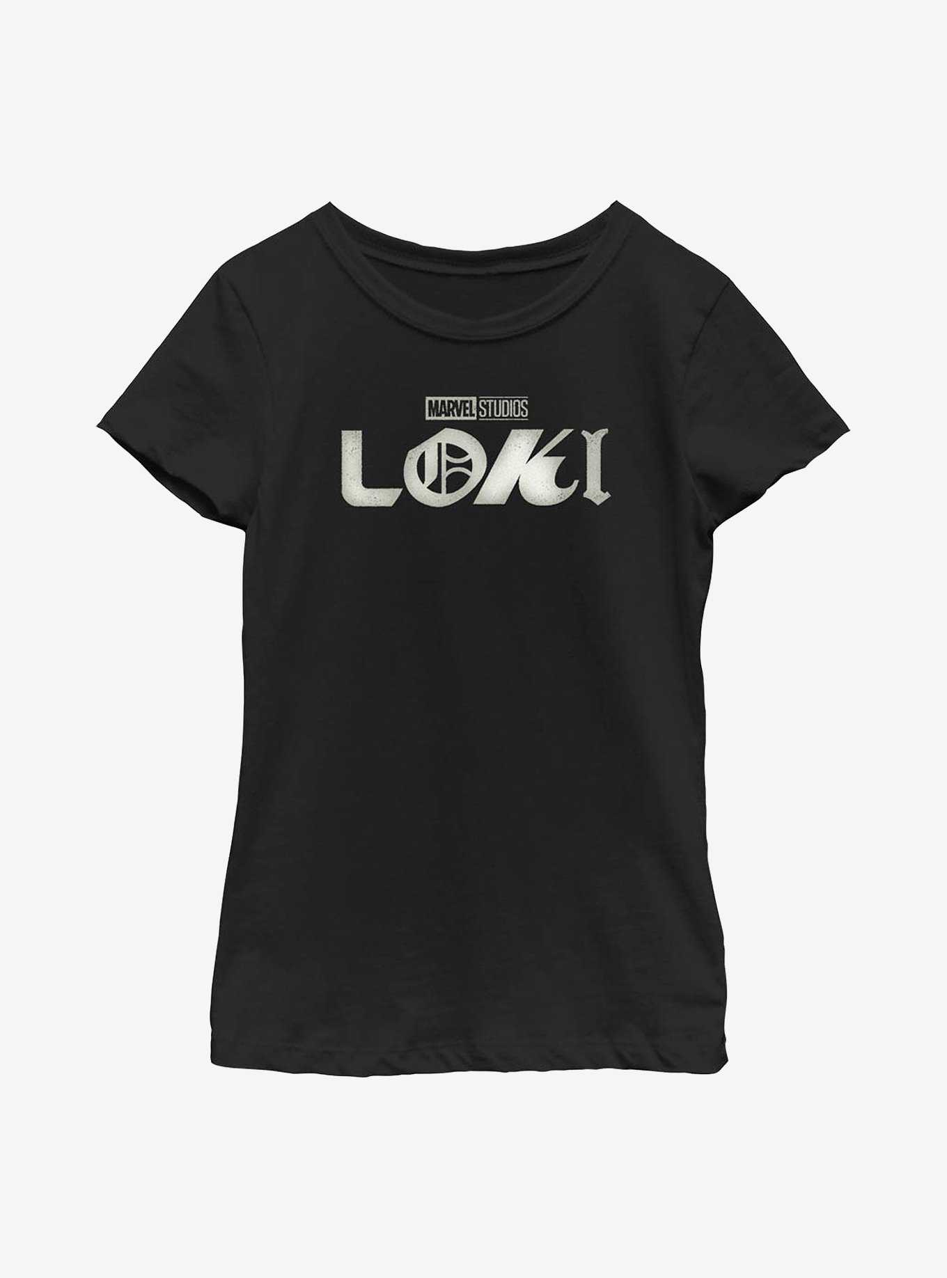 Marvel Loki Logo Film Grain Youth Girls T-Shirt, , hi-res