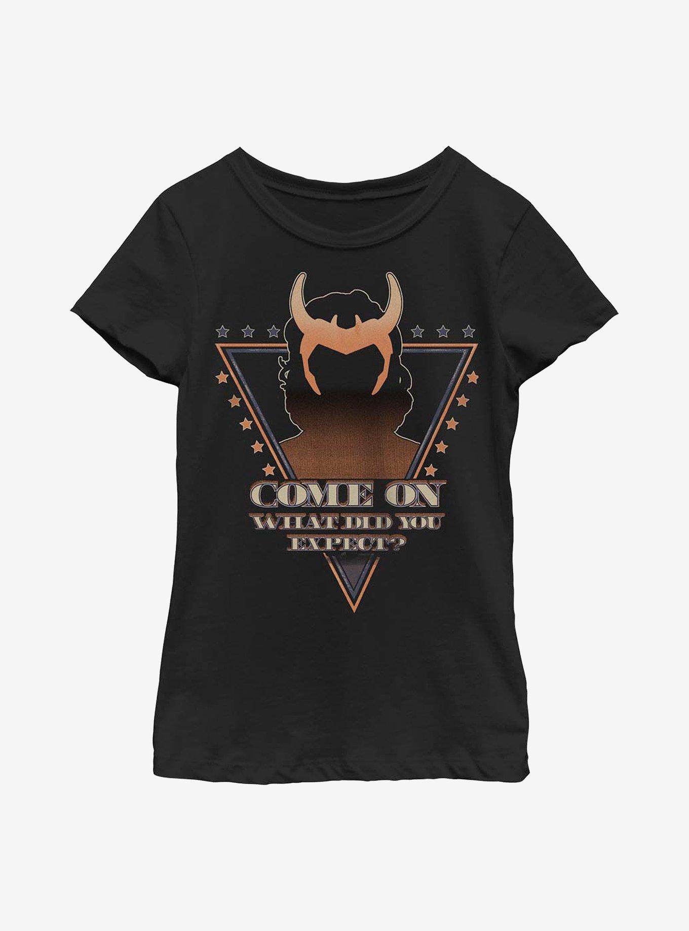Marvel Loki Mischievious Campaign Youth Girls T-Shirt, , hi-res
