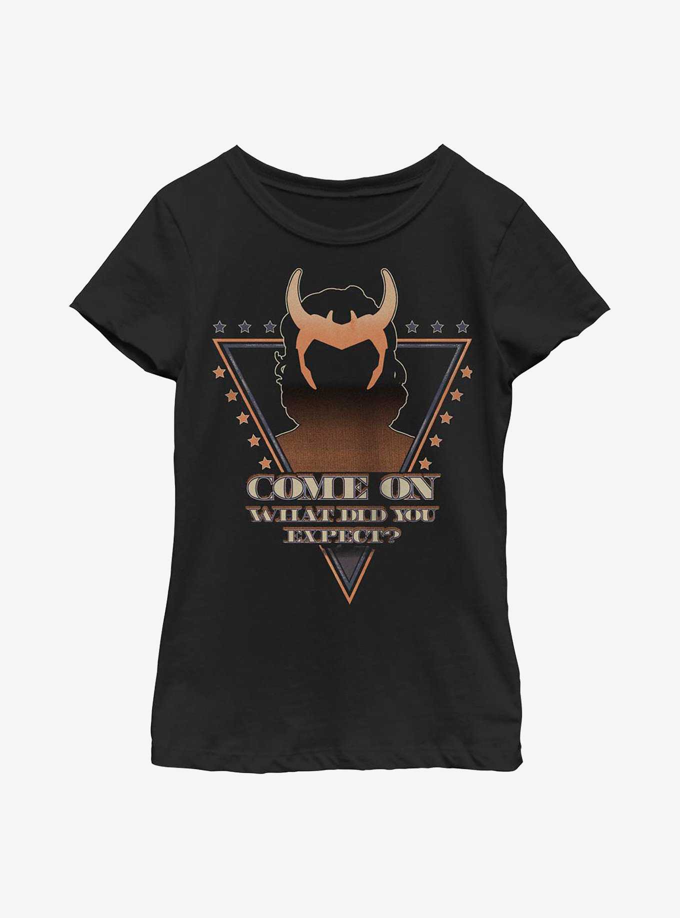 Marvel Loki Mischievious Campaign Youth Girls T-Shirt, , hi-res