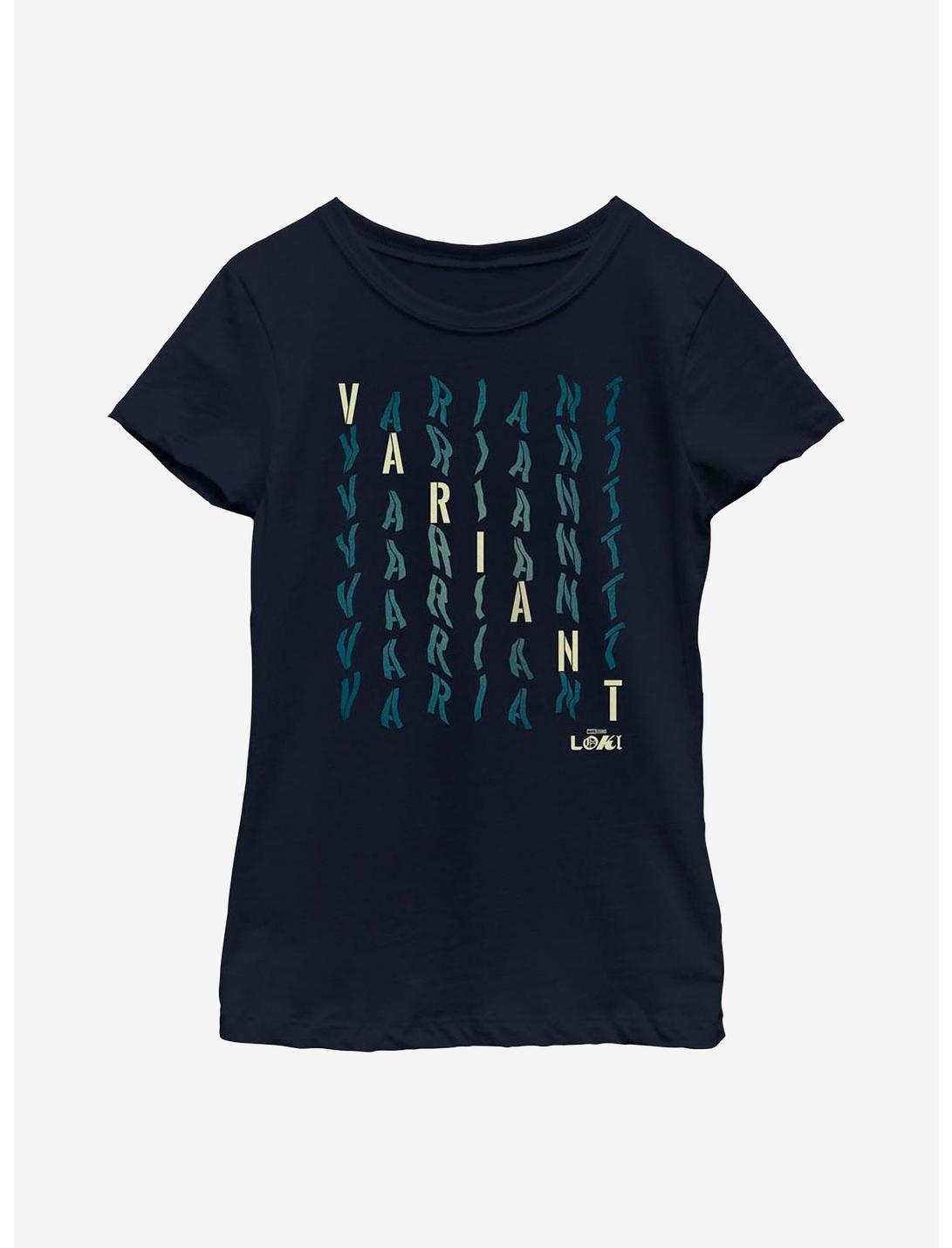Marvel Loki Variant Wave Youth Girls T-Shirt, NAVY, hi-res
