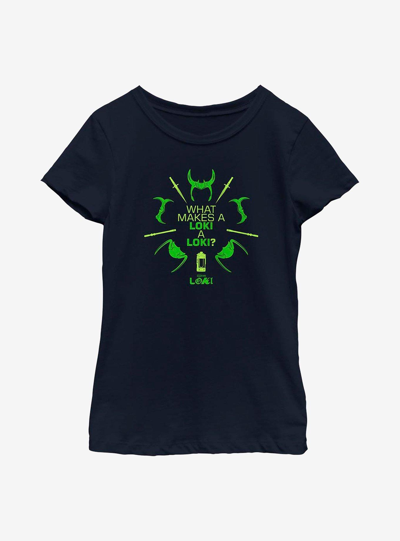 Marvel Loki What Makes A Loki A Loki? Youth Girls T-Shirt, , hi-res