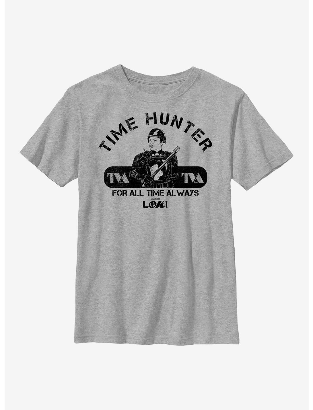 Marvel Loki Time Hunter B-15 Youth T-Shirt, ATH HTR, hi-res