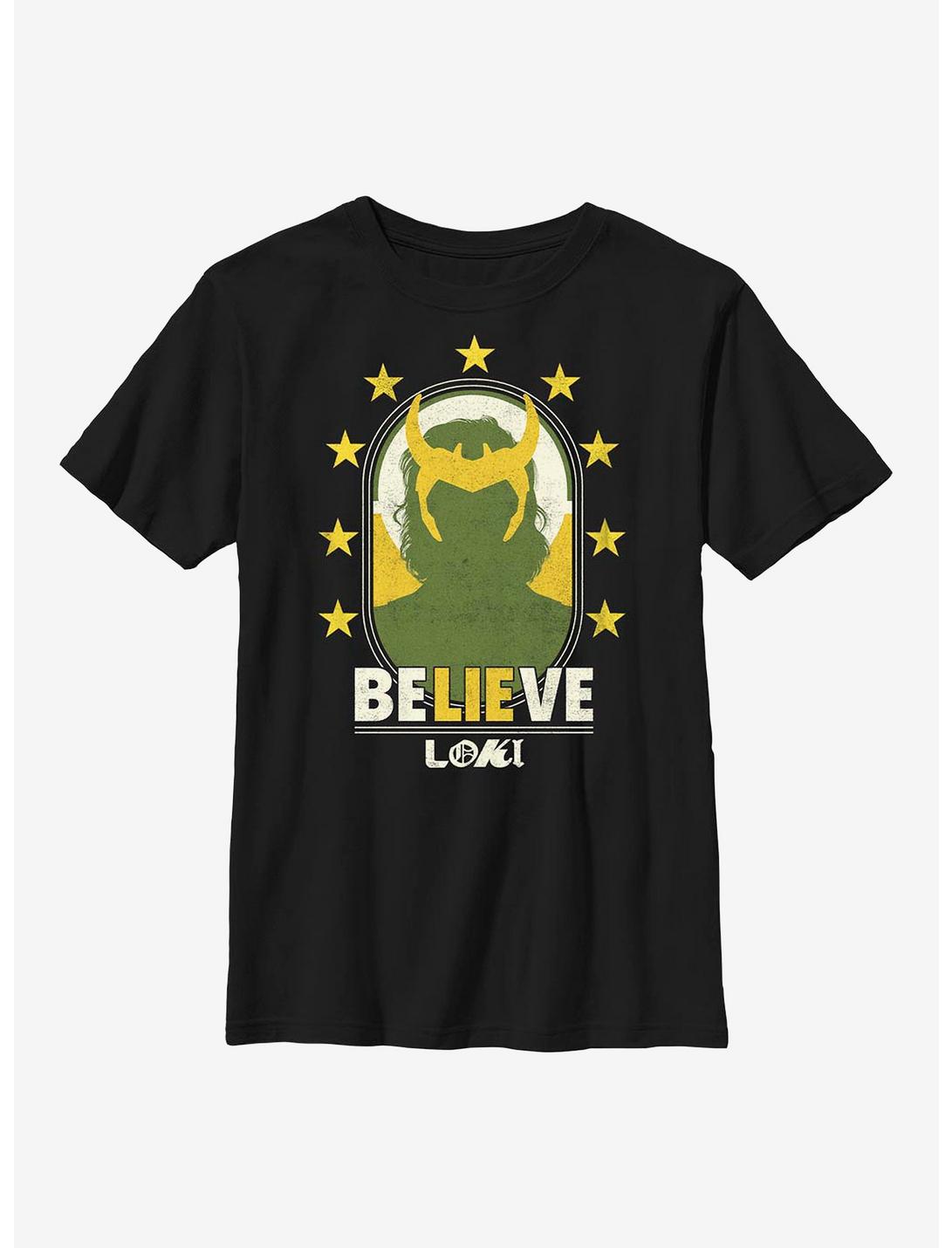 Marvel Loki Believe Youth T-Shirt, BLACK, hi-res