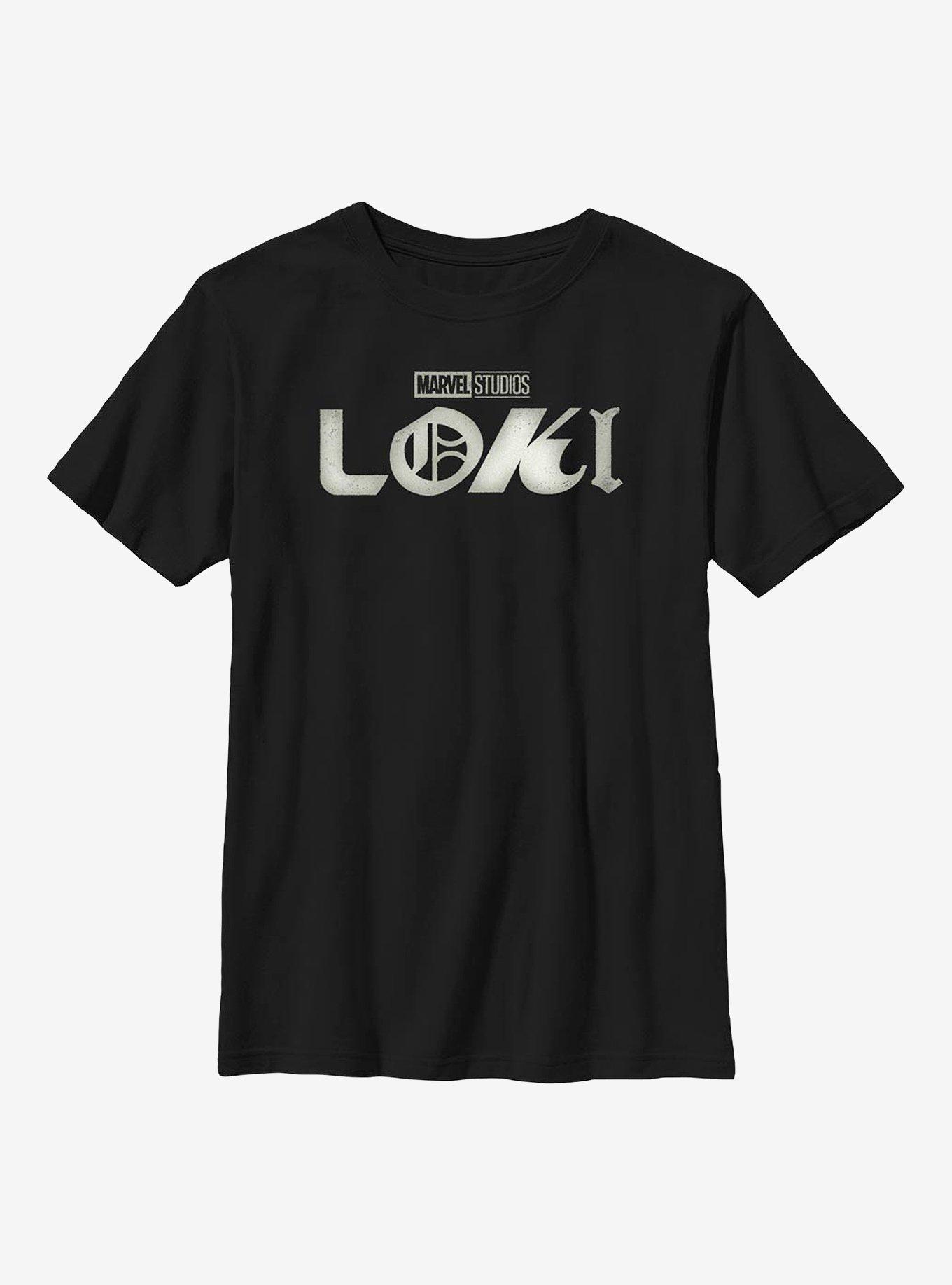Marvel Loki Logo Film Grain Youth T-Shirt, , hi-res