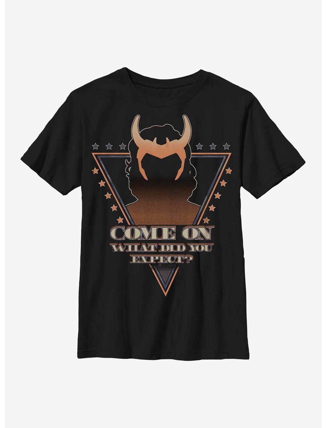 Marvel Loki Mischievious Campaign Youth T-Shirt, BLACK, hi-res