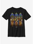 Marvel Loki Protect And Preserve Stained Glass Youth T-Shirt, BLACK, hi-res