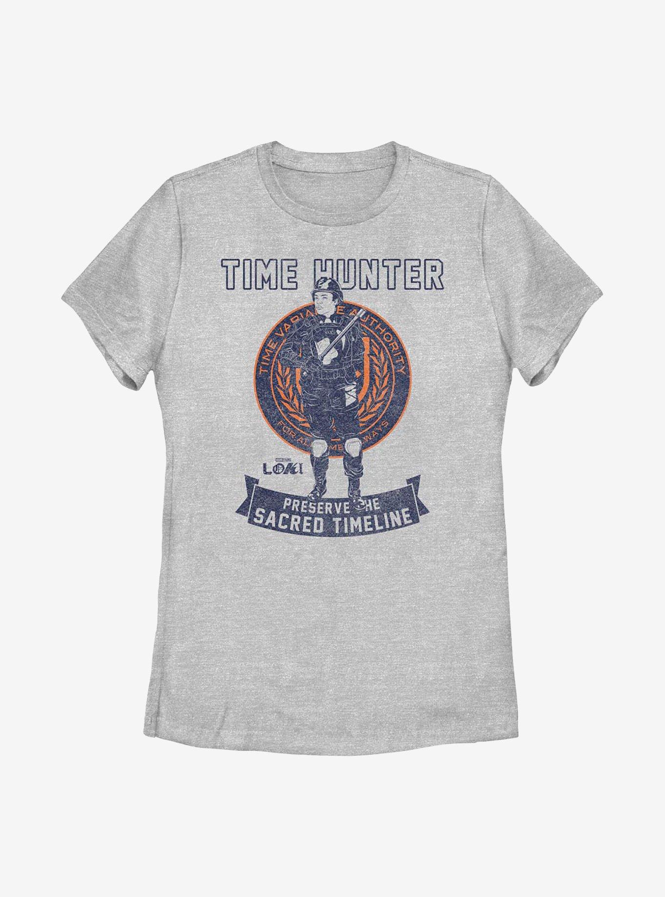 Marvel Loki Time Hunter Preserve The Sacred Timeline Womens T-Shirt, ATH HTR, hi-res