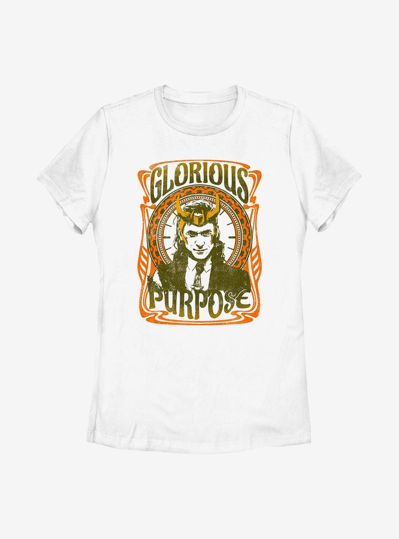 Marvel Loki Retro Glorious Purpose Womens T-Shirt, , hi-res