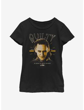 Marvel Loki Guilty Of Being The God Of Mischief Youth Girls T-Shirt, , hi-res