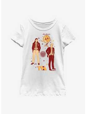 Marvel Loki With Mobius And Miss Minutes TVA Youth Girls T-Shirt, , hi-res