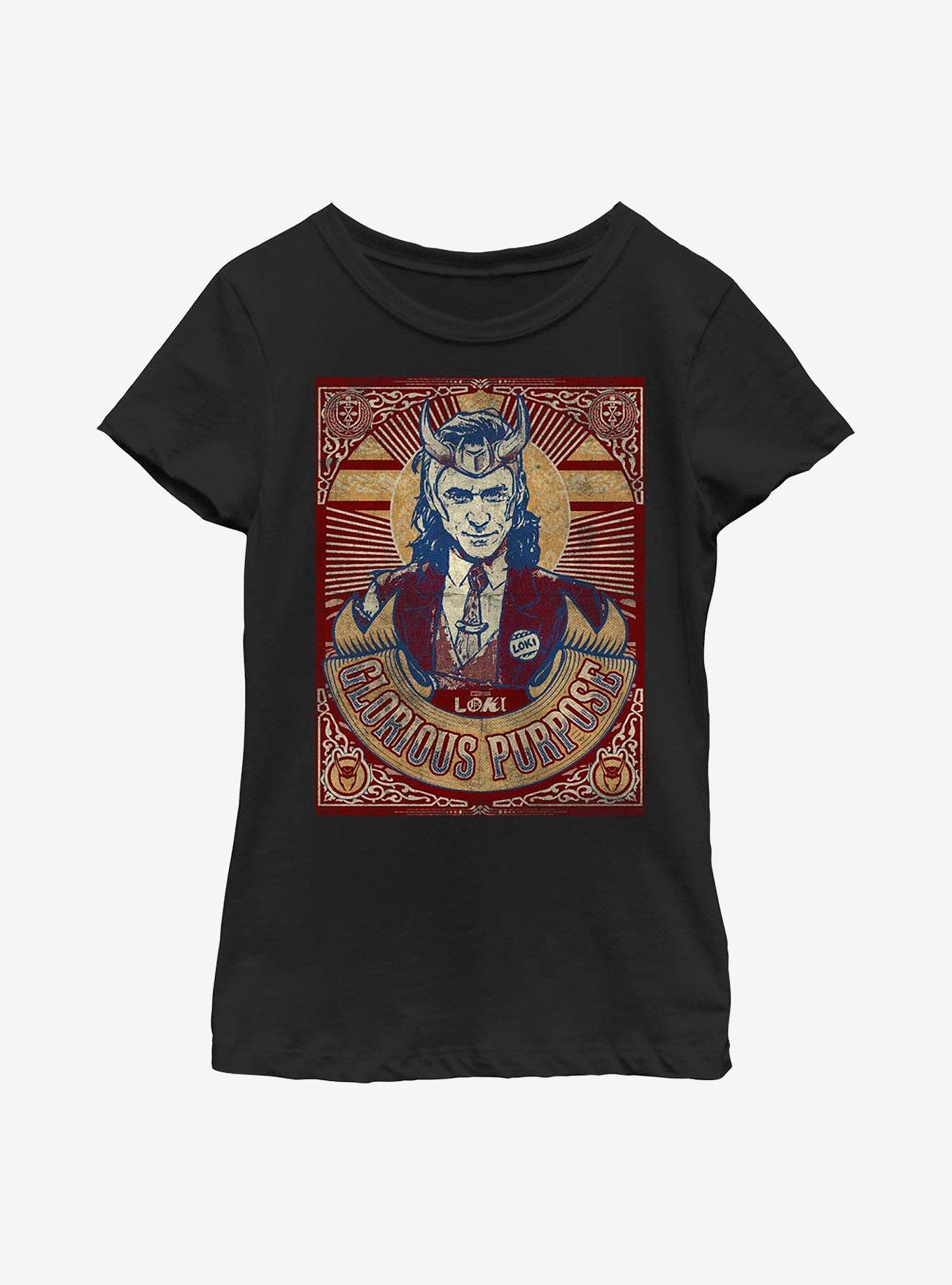 Marvel Loki Glorious Purpose Pose Youth Girls T-Shirt, , hi-res