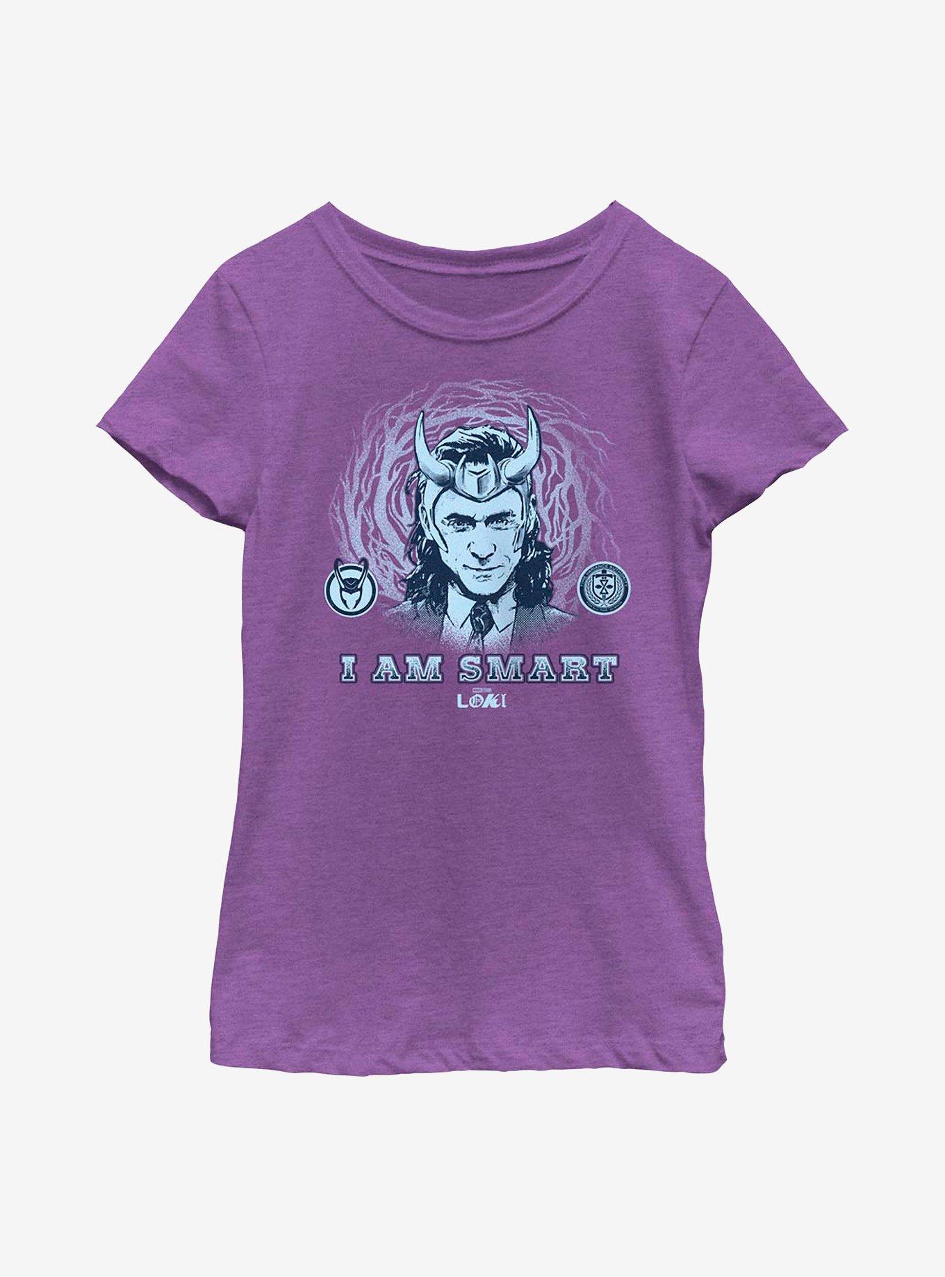 Marvel Loki I Am Smart Youth Girls T-Shirt, , hi-res