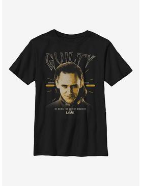 Marvel Loki Guilty Of Being The God Of Mischief Youth T-Shirt, , hi-res