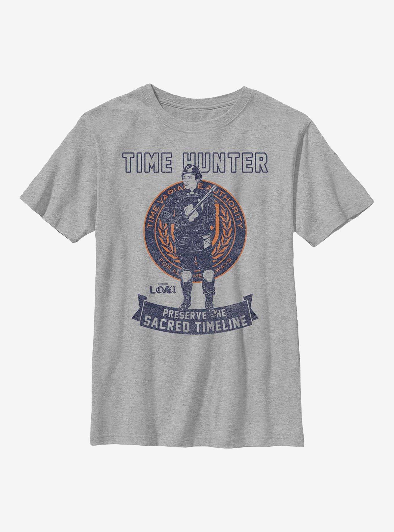 Marvel Loki Time Hunter Preserve The Sacred Timeline Youth T-Shirt, , hi-res