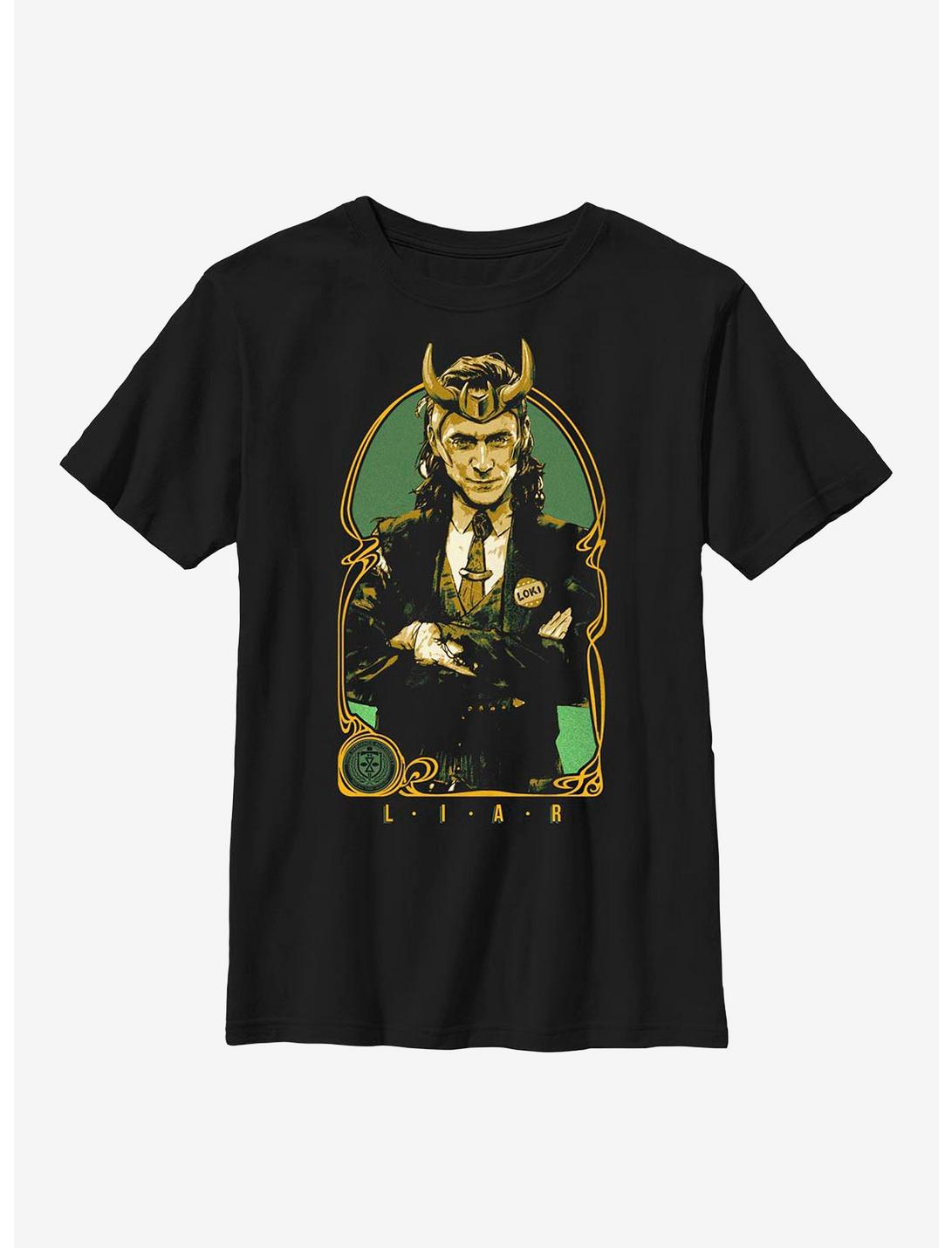 Marvel Loki Liar Youth T-Shirt, BLACK, hi-res