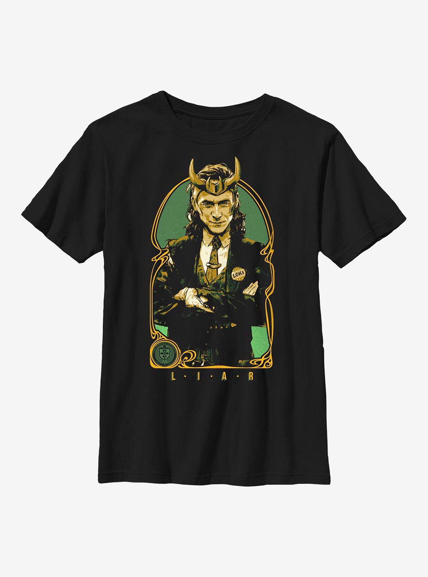 Marvel Loki Liar Youth T-Shirt, BLACK, hi-res