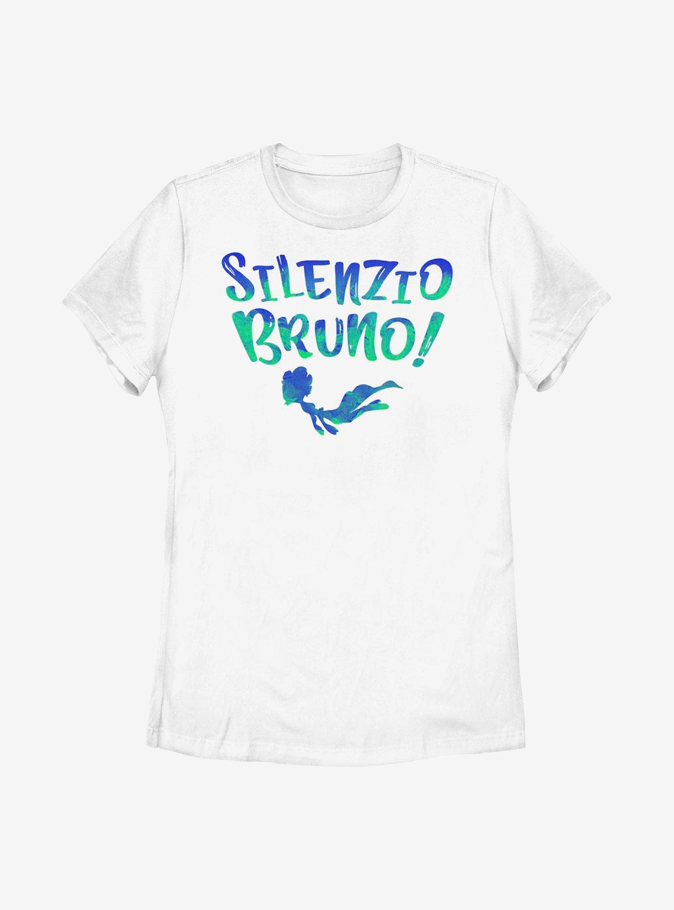 Disney Pixar Silenzio Bruno! Colorful Womens T-Shirt, WHITE, hi-res