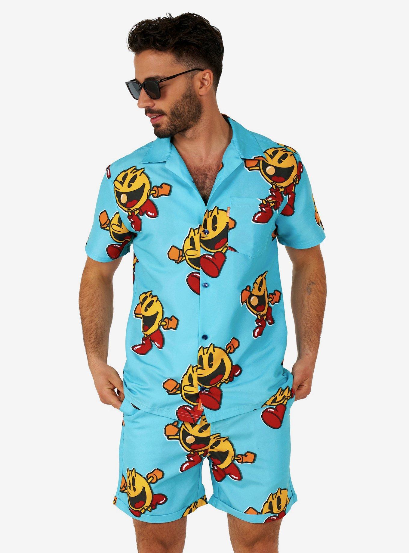 Pac-Man Waka-Waka Summer Shorts Set, BLUE, hi-res