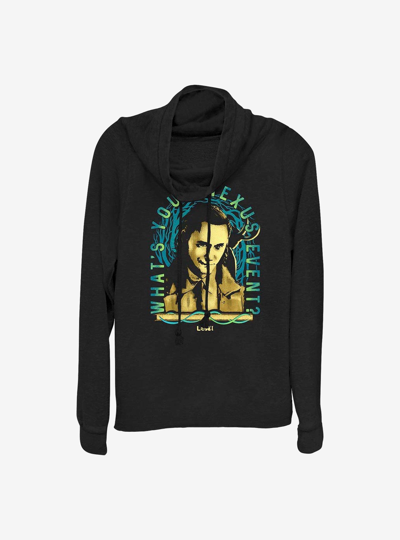 Marvel Loki What's Your Nexus Event? Frame Cowlneck Long-Sleeve Girls Top, , hi-res