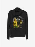 Marvel Loki Why Are There So Many Of You? Cowlneck Long-Sleeve Girls Top, BLACK, hi-res