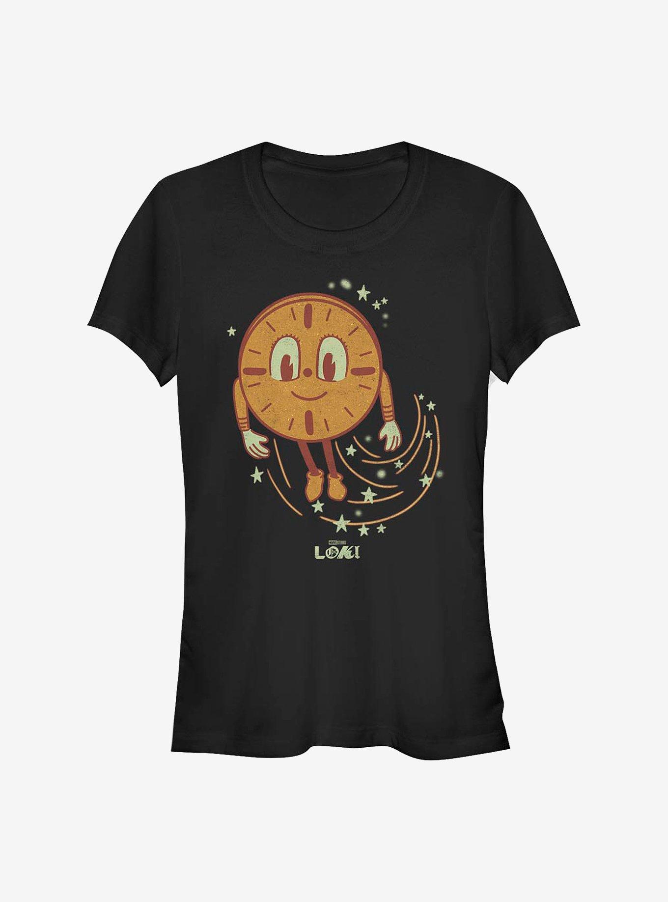 Marvel Loki Clock's Ticking Girls T-Shirt, BLACK, hi-res