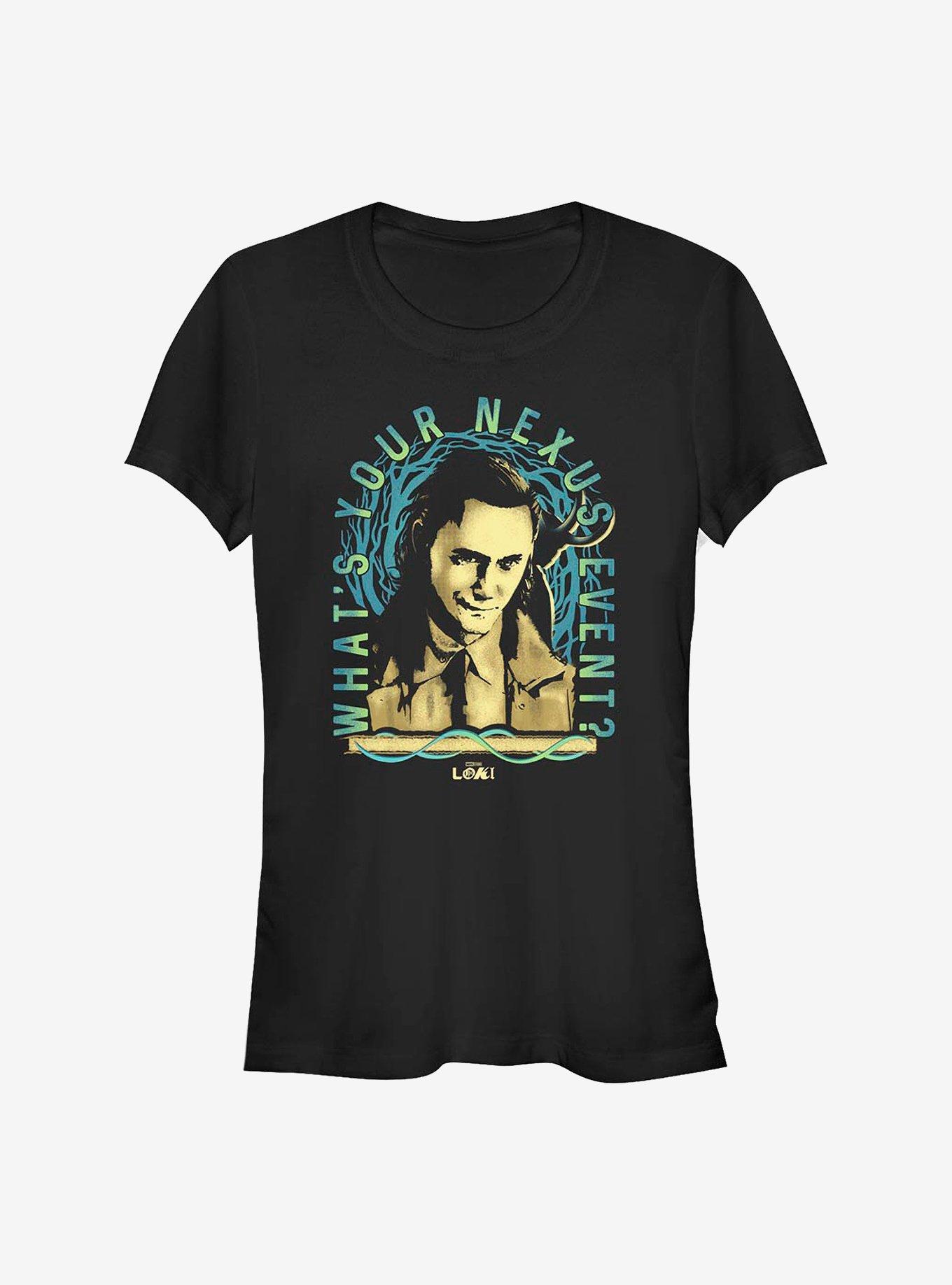 Marvel Loki What's Your Nexus Event? Frame Girls T-Shirt, BLACK, hi-res