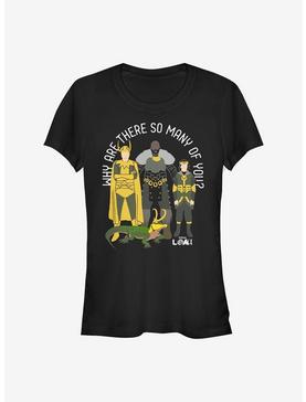 Marvel Loki Why Are There So Many Of You? Girls T-Shirt, BLACK, hi-res