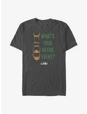 Marvel Loki What's Your Nexus Event? T-Shirt, CHARCOAL, hi-res