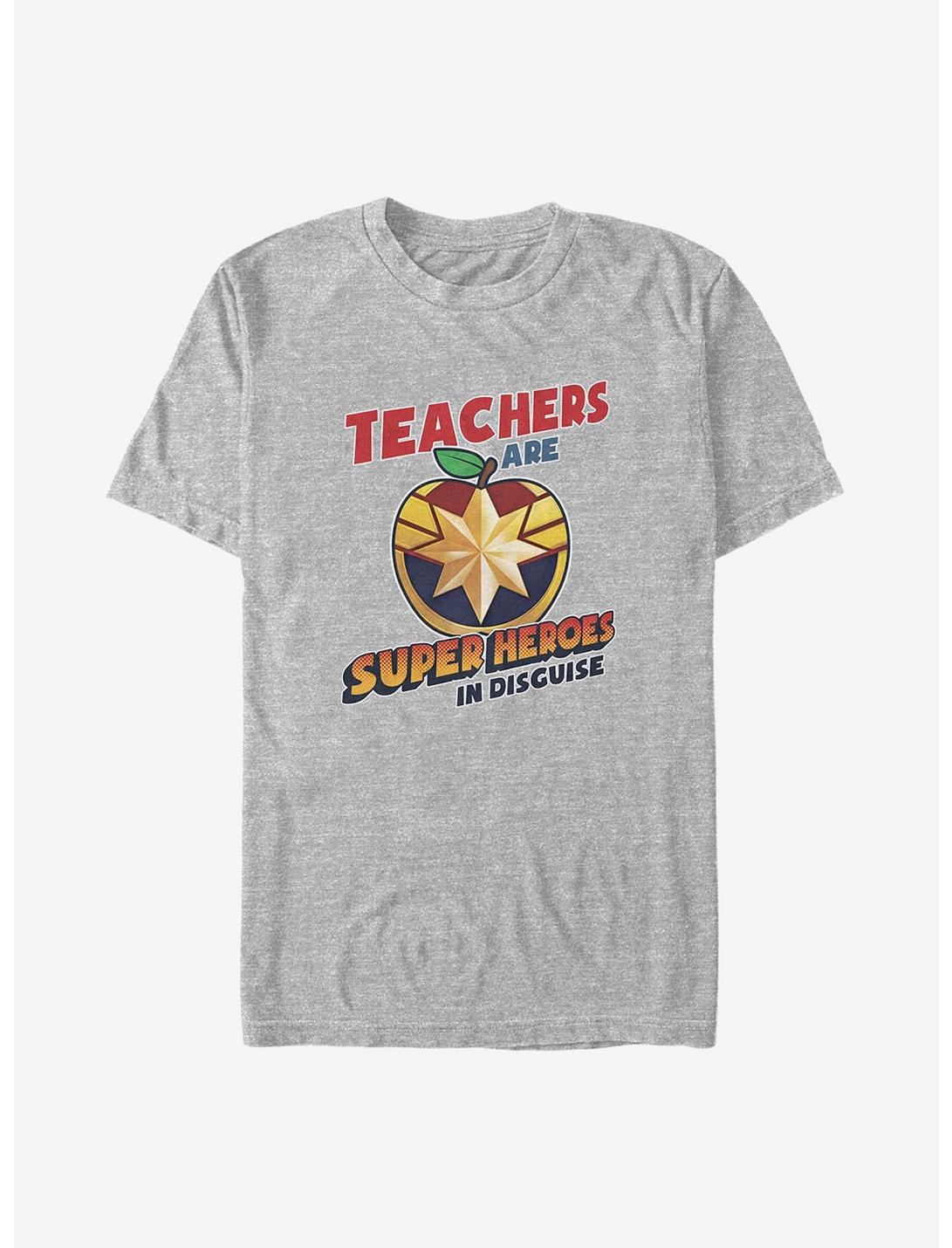 Marvel Captain Marvel Teachers Are Super T-Shirt, ATH HTR, hi-res