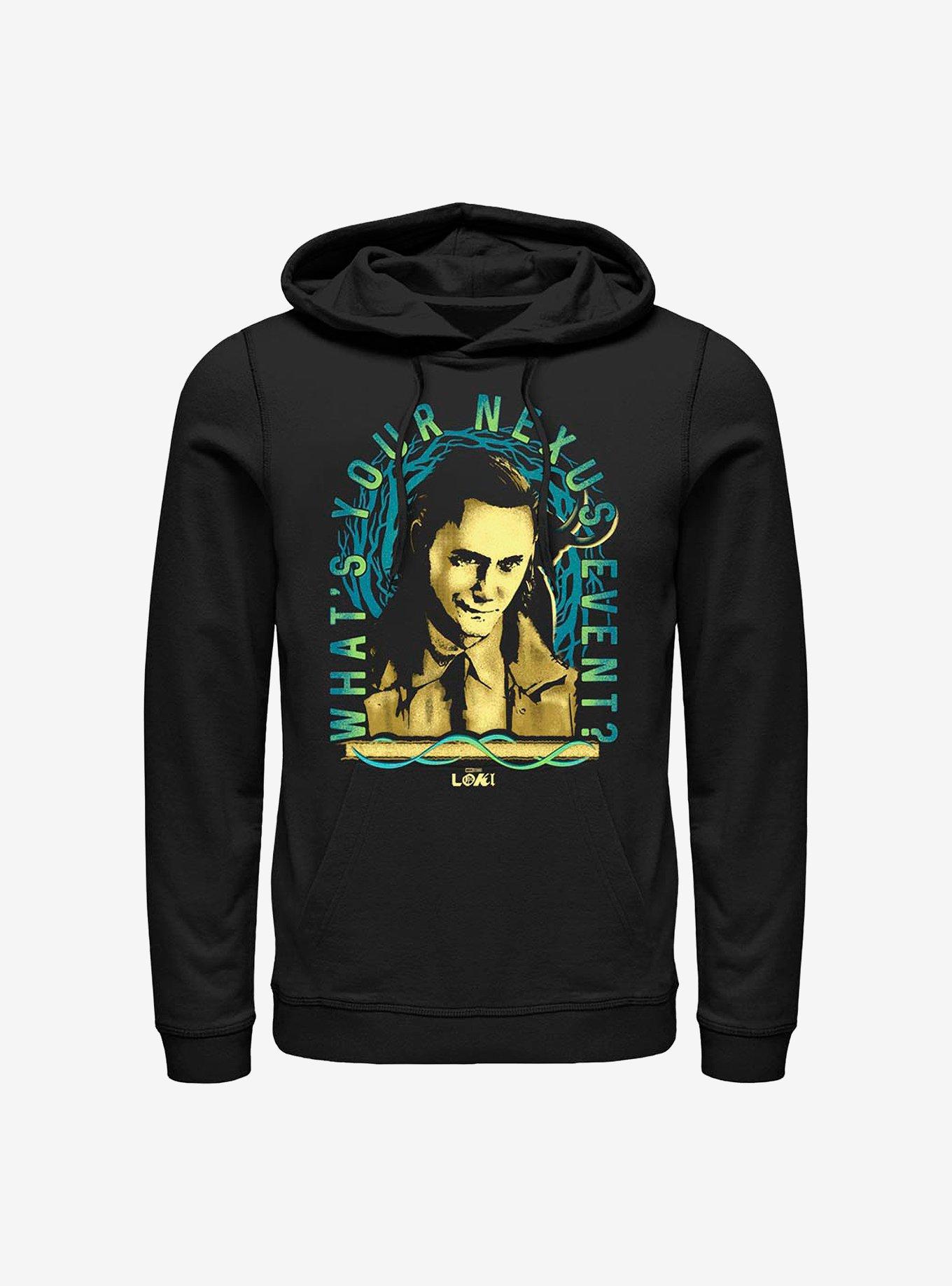 Marvel Loki What's Your Nexus Event? Frame Hoodie, BLACK, hi-res