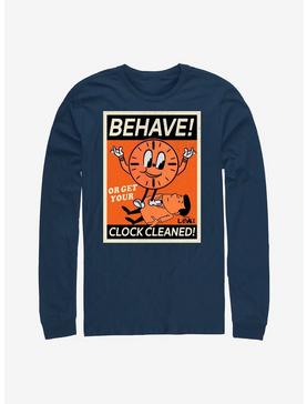 Marvel Loki Behave! Or Get Your Clock Cleaned! Long-Sleeve T-Shirt, , hi-res