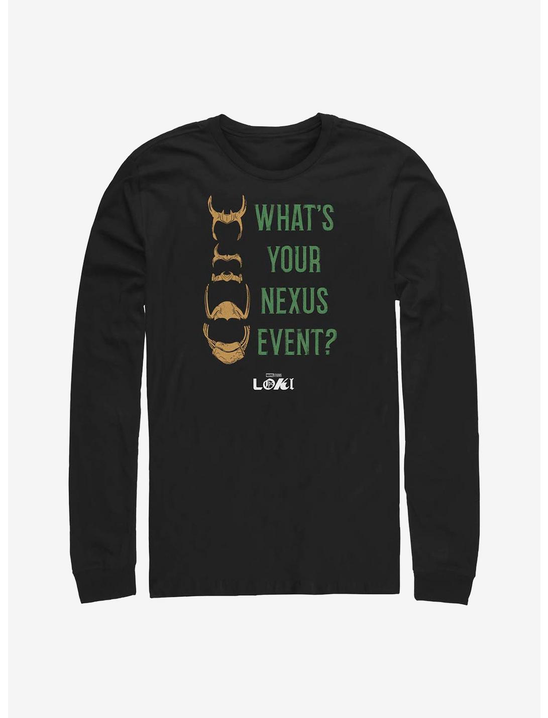 Marvel Loki What's Your Nexus Event? Long-Sleeve T-Shirt, BLACK, hi-res