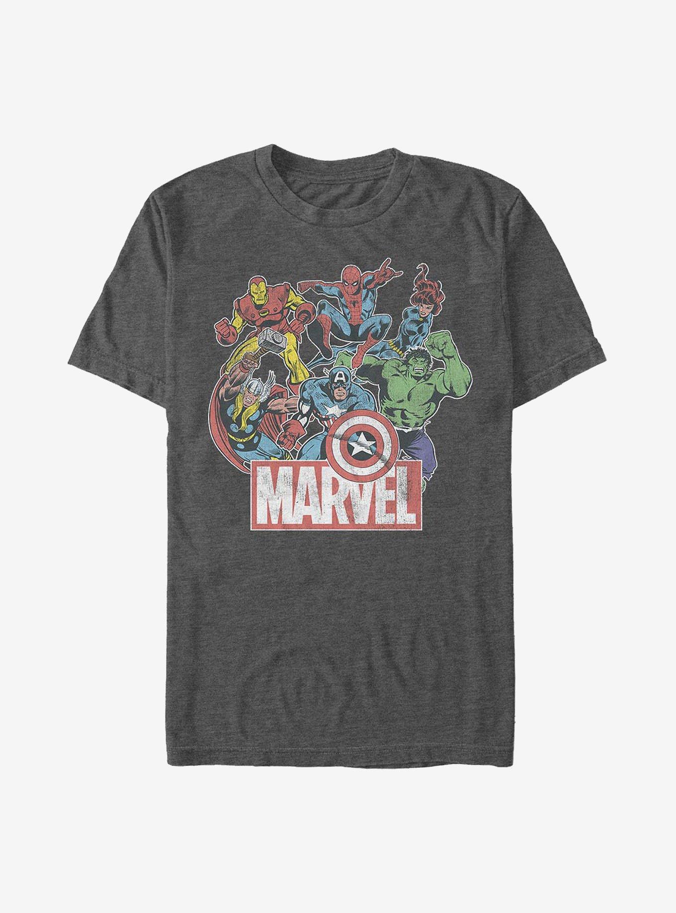 Marvel Avengers Heroes Of Today T-Shirt, CHAR HTR, hi-res