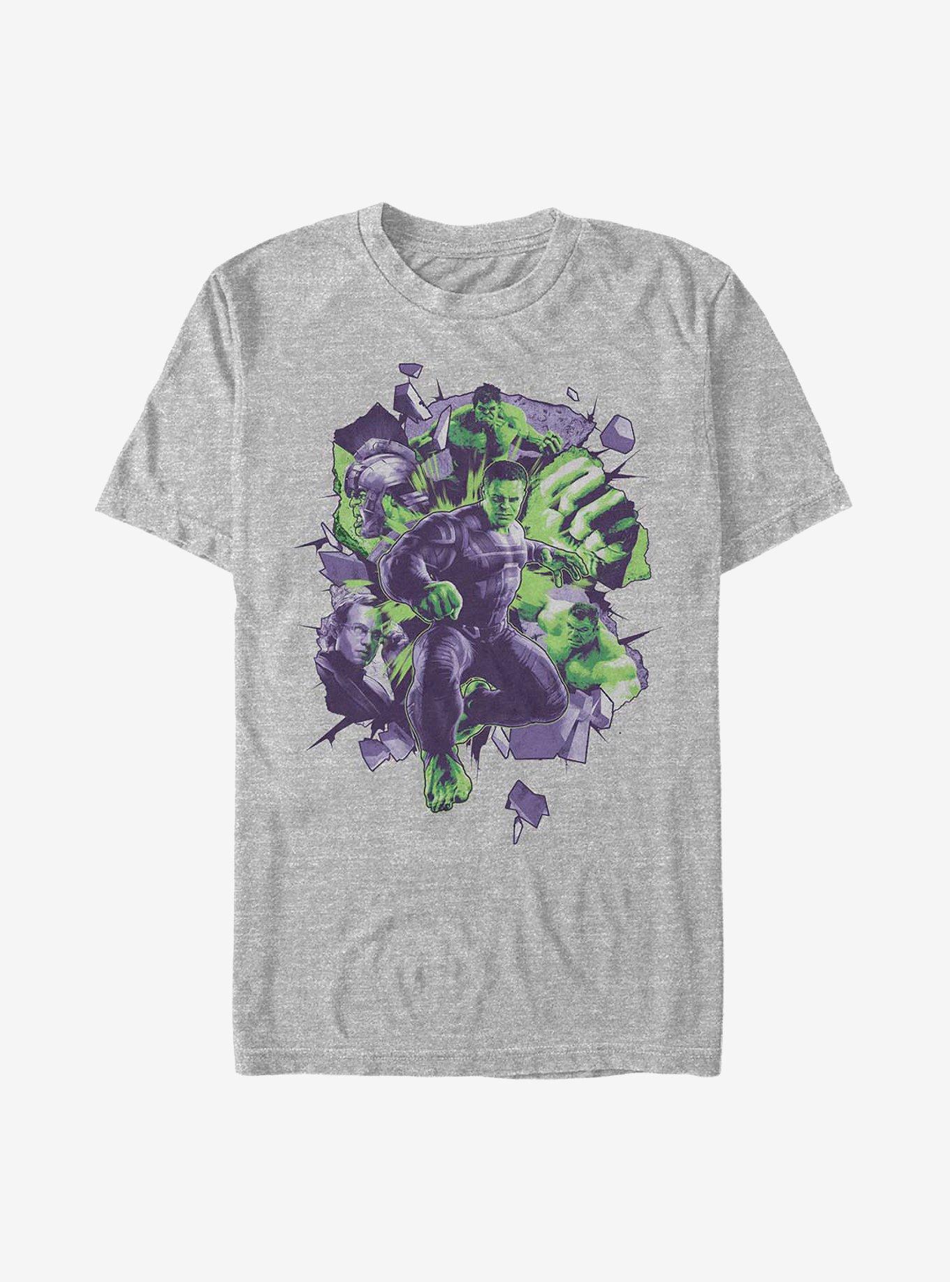 Marvel Avengers Hulk Explosions T-Shirt, ATH HTR, hi-res