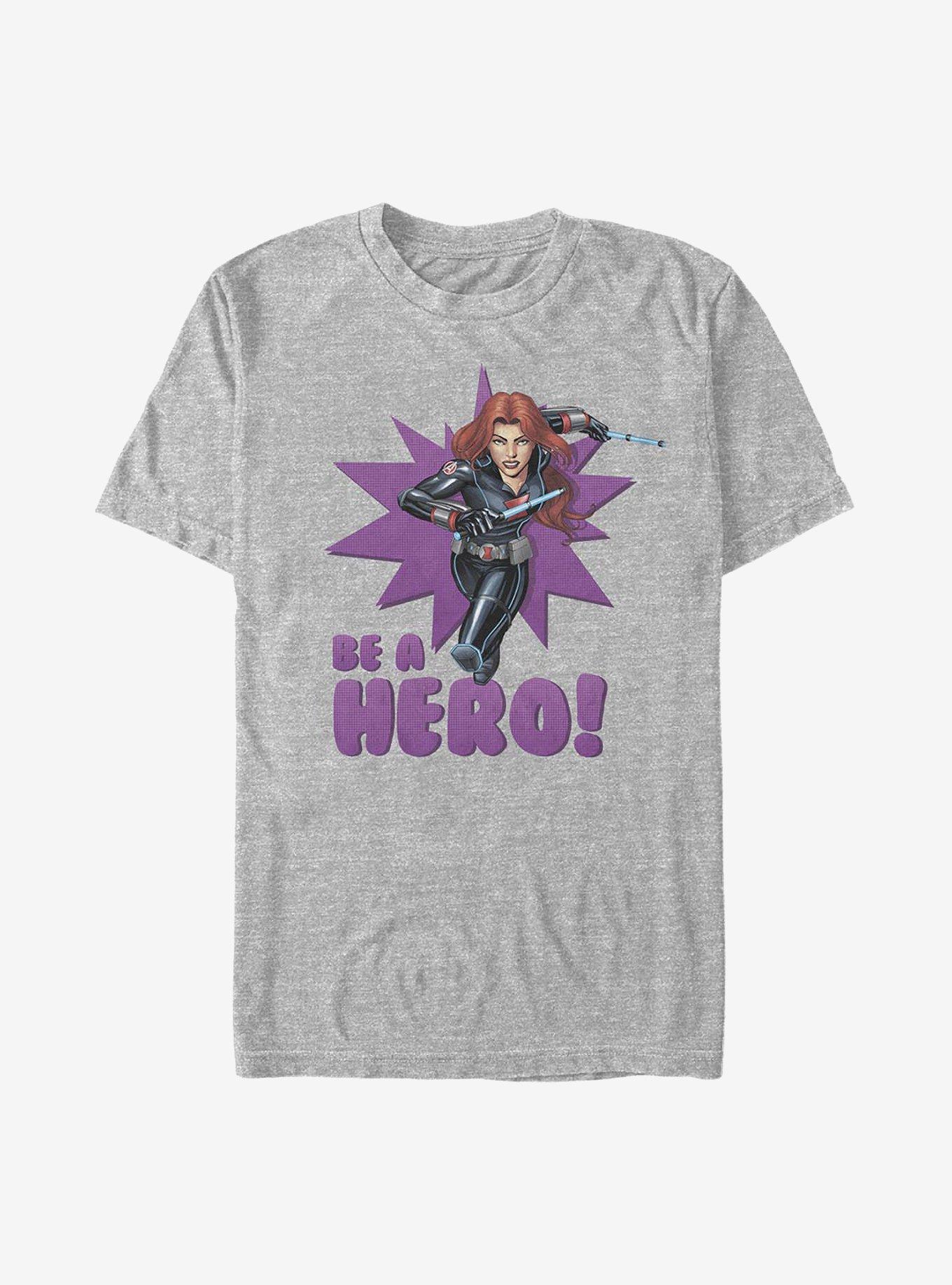 Marvel Black Widow Be A Hero T-Shirt