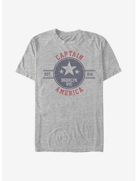 Marvel Captain America Brooklyn Star T-Shirt, ATH HTR, hi-res