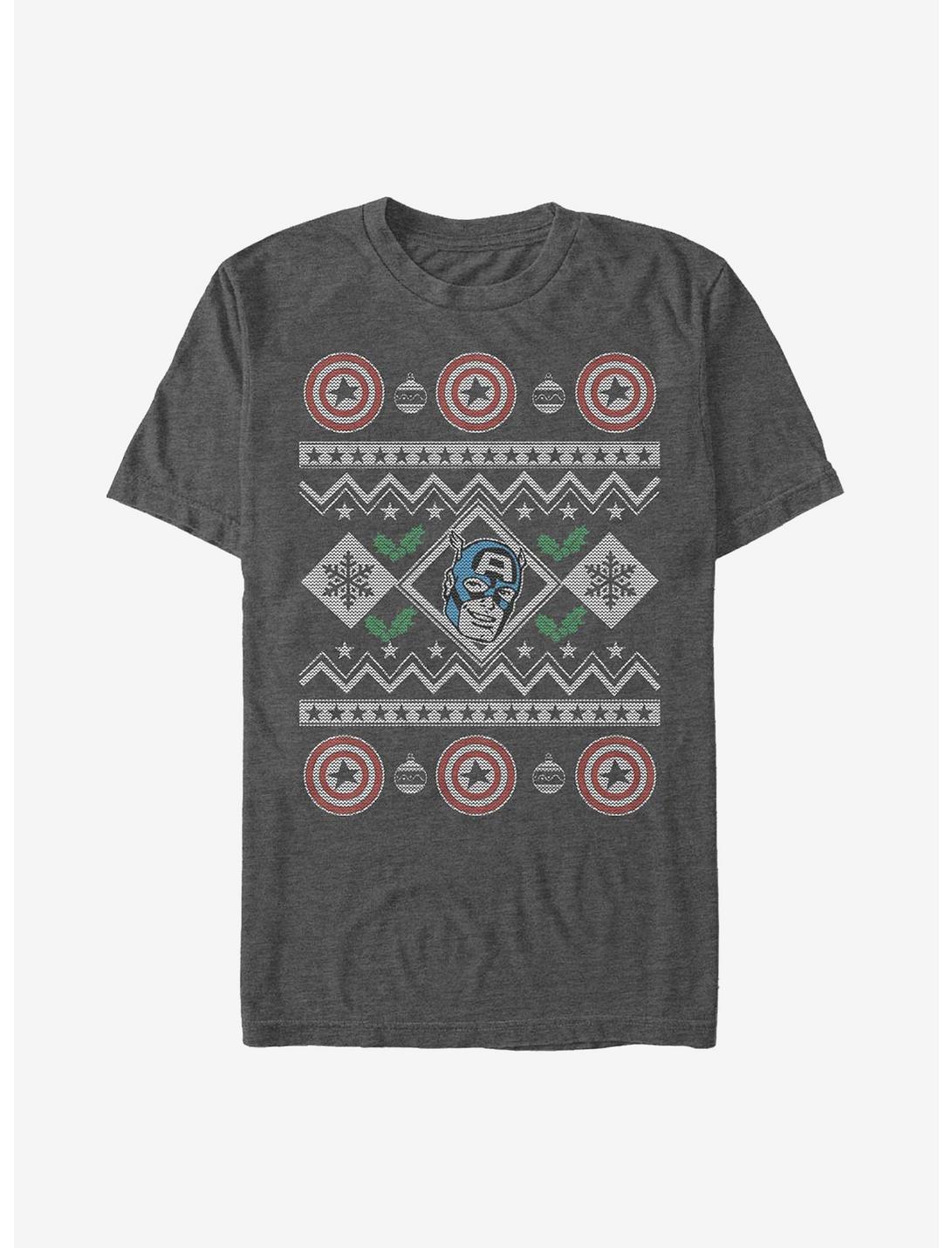Marvel Captain America Ugly Holiday T-Shirt, , hi-res