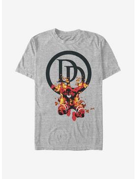 Marvel Daredevil On Fire T-Shirt, ATH HTR, hi-res