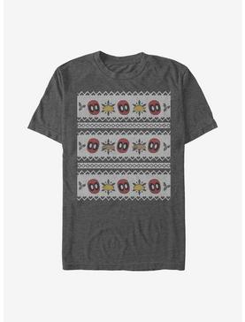 Marvel Deadpool Ugly Holiday T-Shirt, CHAR HTR, hi-res